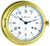 Horloge murale Hermle 18x18x10 cm laiton • Gong cloche de navire • Mouvement mécanique