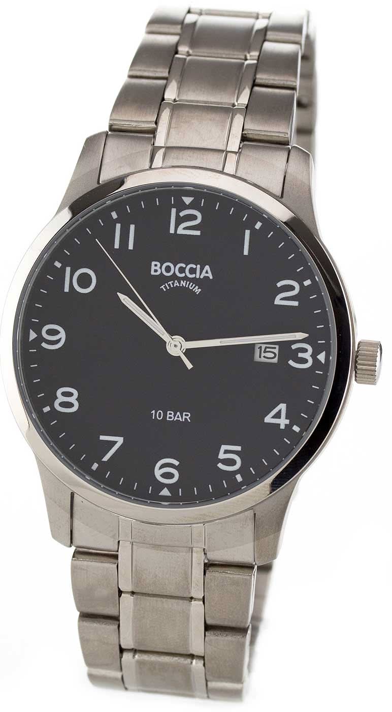 Bracelet de montre pour homme en argent, cadran noir et affichage de la date à 12h