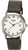 Bracelet de montre pour homme Boccia avec bracelet en cuir noir, cadran blanc rond, date à 3 heures