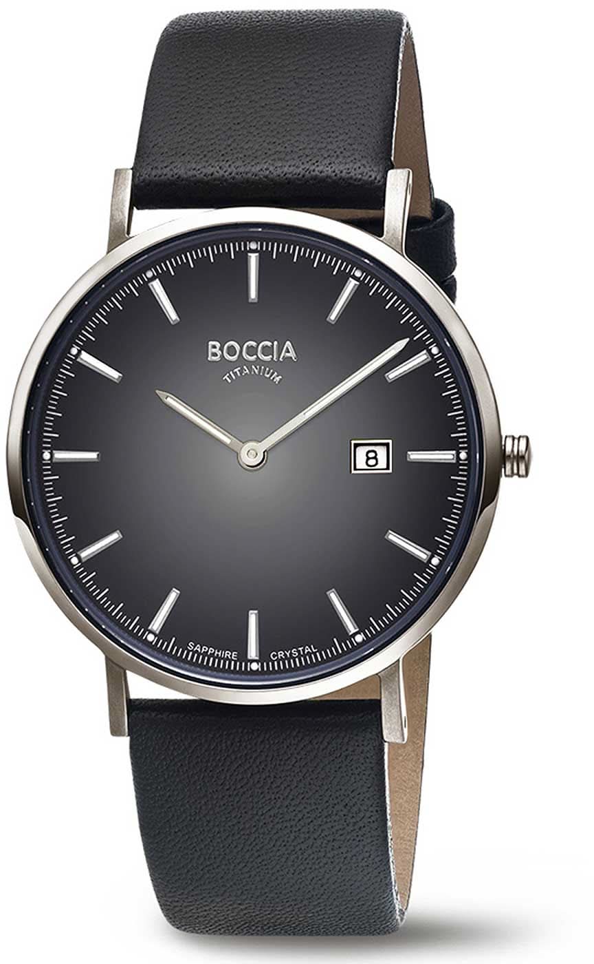 Boccia 3648-04 Montre Homme - Titane Pur - Verre Saphir