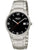 Boccia Herrenarmbanduhr mit schwarzem Zifferblatt, Titangehäuse und Metallarmband