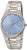 Bracelet de montre Boccia pour homme en acier inoxydable argenté, cadran bleu et affichage de la date