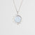 Collier en argent avec pendentif soleil et relief d'éclats