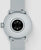 Arrière de montre connectée hybride Withings avec capteur et bracelet en silicone gris