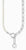 Collier de perles avec chaîne à maillons argentés et pendentif rond avec pierre bleue
