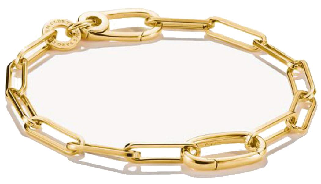 Bracelet breloque articulée avec lien Connect, en argent plaqué or - Thomas Sabo Modèle : C1205-413-39-L15