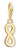 Pendentif Thomas Sabo plaqué or avec symbole infini, pendentif ovale et passant en haut