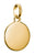 Pendentif Charm Thomas Sabo Coin Connect, pendentif rond plaqué or avec passant