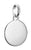 Pendentif breloque en argent avec forme de pièce ronde et passant
