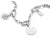 Pendentif Thomas Sabo sur bracelet gourmette, médaille ronde en argent avec passant
