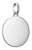Pendentif Thomas Sabo, grand charm rond en argent avec passant