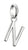 Pendentif Thomas Sabo Lettre N, pendentif en métal argenté avec passant
