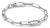 Bracelet jonc en argent avec maillons trombone et liens Connect