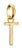 Thomas Sabo Charm pendentif Lettre T Connect, plaqué or