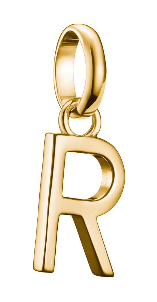 Pendentif Thomas Sabo plaqué or, lettre R avec passant