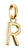 Pendentif Thomas Sabo plaqué or, lettre R avec passant