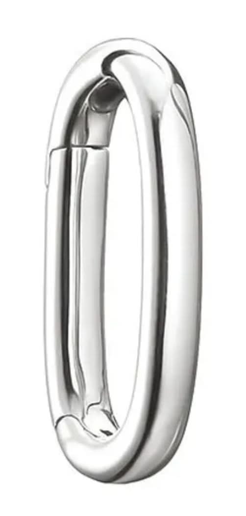 Thomas Sabo Silberner Charm-Verbinder als ovaler Ring mit Öse