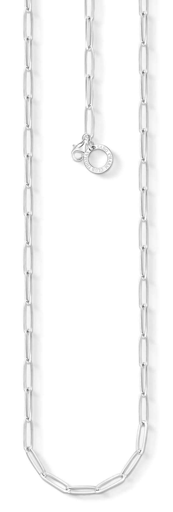 Chaîne Thomas Sabo avec maille argentée et pendentif rond