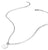 Collier trombone en argent avec breloque ovale et fermoir mousqueton