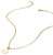 Chaîne trombone plaquée or avec pendentif, env. 70 cm