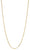 Collier chaîne trombone plaqué or, chaîne à maillons, env. 70 cm