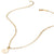 Chaîne à breloques trombone plaquée or avec pendentif rond à l'extrémité de la chaîne