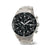 Boccia Titanium Armbanduhr mit schwarzem Zifferblatt und Quarzwerk, Titanarmband