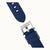 Ingersoll Uhrenarmband mit Verschluss, blaues Silikonband und Metallhalter
