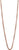 Collier en acier inoxydable avec fines mailles couleur or rose