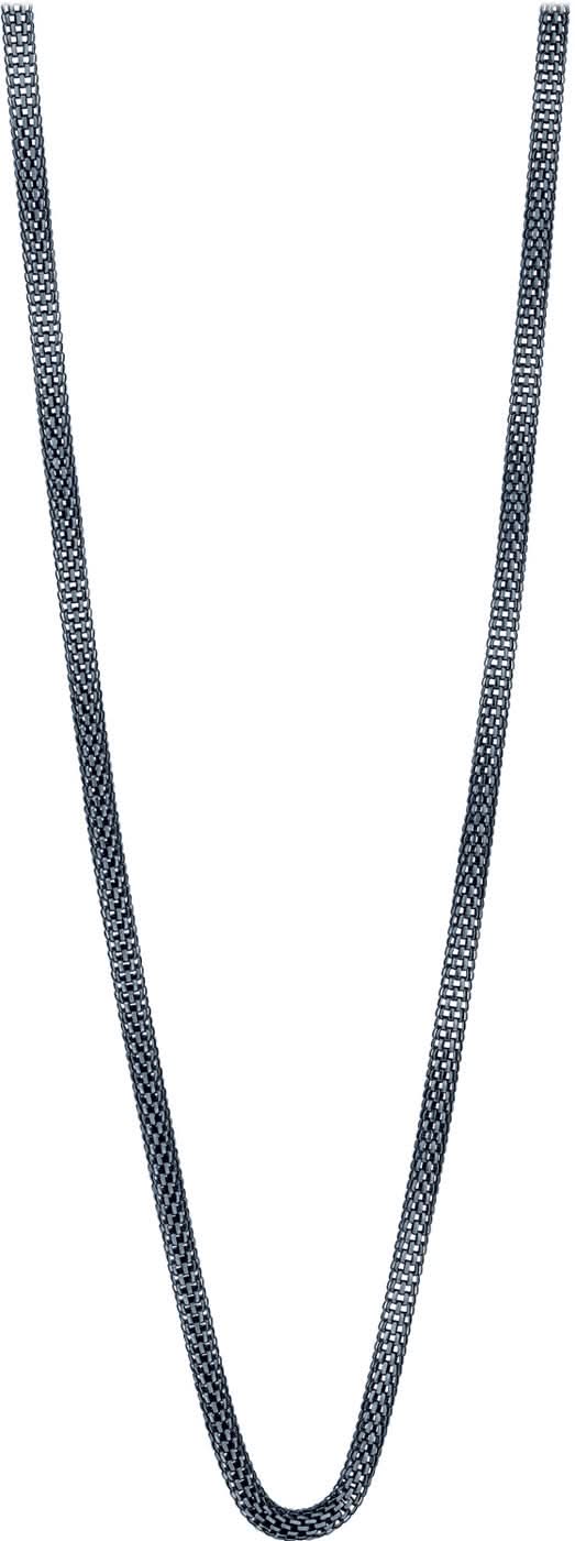 Collier en acier inoxydable avec chaîne à maillons fins, forme de chaîne incurvée