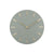 Horloge murale Karlsson Ø30 cm, boîtier rond en métal gris avec aiguilles et index dorés