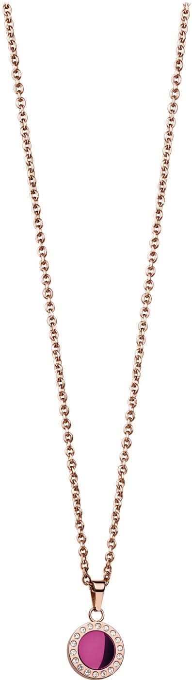 Collier Bering Jewelry avec pendentif rond et insert violet