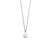 Collier avec pendentif rond gravé « Love » sur chaîne à maillons fins