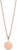 Collier en acier inoxydable avec pendentif rond, design beige avec logo BERING
