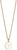 Collier en acier inoxydable avec pendentif : pendentif rond en forme de disque, fine chaîne à maillons, couleur or