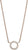 Collier en acier inoxydable avec pendentif rond, pierres en cercle