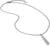 Collier en acier inoxydable avec chaîne à maillons et pendentif goutte