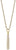 Collier en acier inoxydable avec pendentif scintillant et chaîne à maillons fins, couleur or