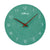 Horloge murale verte avec chiffres arabes, jeu d'aiguilles rouge et inscription Atlanta