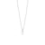 Collier perlé en acier inoxydable avec perle ronde et chaîne fine