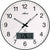 Horloge murale Atlanta 39x39x6 cm plastique • Radio-pilotée • Mouvement à quartz silencieux