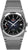 Montre homme avec bracelet en acier inoxydable, cadran solaire sombre, date 25