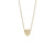 Pendentif cœur doré sur chaîne fine