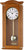 AMS Horloge murale 64x28x10 cm Cerisier • Radiopilotée • Mélodie Westminster