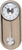 Horloge murale avec cadre en bois, cadran rond argenté, aiguilles noires et point rouge