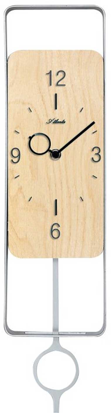 Horloge murale Atlanta 42x13 cm bois • Mouvement à quartz fiable • Design élégant