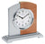 Pendule à poser AMS 16x17x6 cm bois • Radiopilotée • Design moderne