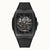 Ingersoll Herrenuhr mit schwarzem Armband und offenem Automatik-Glasboden