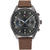 Herrenarmbanduhr Tommy Hilfiger mit analogem Zifferblatt, braunem Lederband
