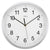 Horloge murale AMS 40x40x5 cm aluminium • Radiopilotée • Mouvement à quartz précis